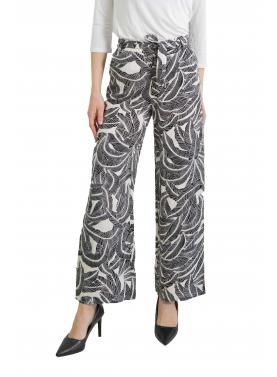 Pantaloni morbidi fantasia con cinta Only